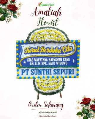 Papan Bunga Duka di Lengkong